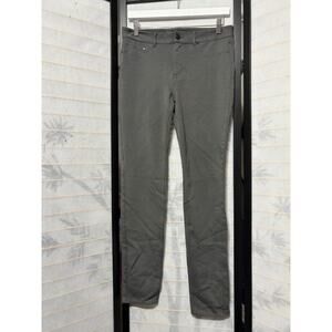 Eddie Bauer Women's Sz 10 Tall Pants Gray Stretch Travel Skinny Chino Workwear‎